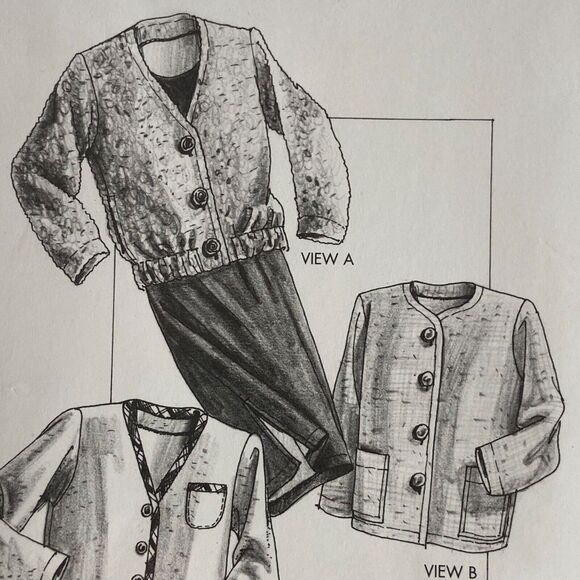 Great Copy 1265 All Season Jacket Soft Gathered Skirt Pattern XS - XL Sewing - Picture 1 of 6